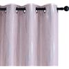 GIRASOLE HOME® Coppia Tende Jacquard Semi Oscuranti Motivo Ondulato Tenda Morbida Termica Isolante per Soggiorno Camera e Interni 2 Pannelli con Occhielli (Rosa Onde, 140x275cm)