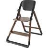 Ergobaby Evolve Toddler Chair base per seggiolone Sedia ergonomica per bambini che crescono a partire da circa 36 mesi, Sedia per bambini regolabile in altezza con design in legno, Dark Wood