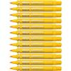 Pentel, N50 marcatore permanente punta conica giallo, 12 pezzi