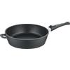 Berndes Vario Click Induction Tegame a un manico 32 cm, Alluminio Pressofuso, nero