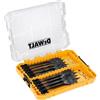 DEWALT Set 9 mecchie legno Extreme attacco esagonale 1/4, DT70751-QZ