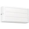 Eglo Camarada - Lampada da parete per esterni, applique rettangolare per esterni, in metallo colore bianco, attacco E27, IP54