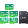 KEXIN Micro SD 128GB Scheda SD 128 GB Scheda Micro Sd Card 5 Pezzi Schede di Memoria A1, U3, C10 per Telefono,Videocamera,Gopro