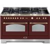 LOFRA DOLCEVITA RRD156MFT+MFT/AEOV CUCINA 150X60CM ROSSO BURGUNDY 7 FUOCHI