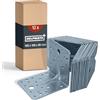 HELPMATE - Staffa angolare con flangia 100x100x90 mm - 12 pezzi