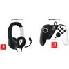 PDP Gaming LVL40 Wired Stereo Gaming Headset: Black & White - Nintendo Switch & LED Faceoff Wired