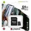 KINGSTON Micro SD 64 GB classe 10 100 MB/S MICROSD Canvas PLUS SCHEDA MEMORIA SDCS2/64GB + ADATTATORE