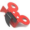 Fackelmann boîte 2 en 1 Manuel, ouvre-boîtes Papillon 00888 Presto, 2 in 1 Manuale, apriscatole a Farfalla, Acciaio Inossidabile, Rosso, 7,3 x 4,5 x 2,5 cm