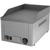 D.L. SERVICE Fry top elettrico con piano rigato cm 32.5x48 - Piano in acciaio sabbiato