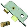 Welka 16400-10 067 Serratura da Impennata, 2 Mandate, Scrocco, Catenaccio, 25 30 mm, Bianco