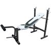 GET FIT Force Bench 560 - Panca multistazione con supporti per bilanciere e Leg extension inclusi