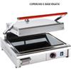 D.L. SERVICE Piastra elettrica vetroceramica piano rigato e coperchio rigato cm 37 x 25