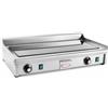 D.L. SERVICE Fry top elettrico con piano liscio cm 56x25 in vetroceramica
