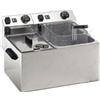 D.L. SERVICE Friggitrice elettrica - Capacità lt 4+7 - Cm 45 x 42 x 32 h