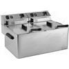D.L. SERVICE Friggitrice elettrica - Capacità lt 7+7 - Cm 54 x 42 x 32 h
