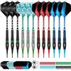 CyeeLife Freccette Professionali Punta Plastica,Set di 12 Freccette Morbide per Bersaglio elettronico con 4 Style, 100 Punte Morbide di Freccette e 16 Alette (18G)