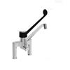 Ristotecno Miscelatore Biforo con canna fusa cm. 30 e leva in plastica nera cm. 30 - attacchi 3/4''