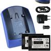 mtb more energy 2x Batteria + Caricabatteria (USB/Auto/Corrente) compatibile con Sony NP-FV50 / DCR-SX65 SX85 .. / HDR-CX240E CX405../PJ410 PJ620.. / FDR-AXP33.. / HDR-TD.. - v. lista!