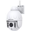 FOSCAM SD2 - Telecamera IP Wi-Fi Dome PTZ 2 MP con zoom ottico x4 - Rilevamento di movimento intelligente bianco