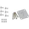 Fender Locking Tuning Machines, Chrome & 099-1448-100 Placca Collo Stile Vintage Con 4 Viti A%22F%22