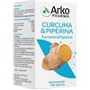 Arkopharma Arkocapsule - Curcuma + Piperina Bio Integratore, 130 Capsule