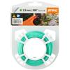 Stihl - Rotolo di Filo per falciatura Rotondo e Silenzioso, 2 mm, 15,3 m, Colore: Verde