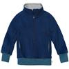 Disana Pullover a mezza zip in lana Merino bio -col. blu marine