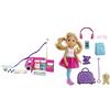 Barbie Camper dei Sogni - Veicolo con Scivolo e Piscina - 2 Cuccioli & Dreamhouse Adventures- Bambola Chelsea con Cucciolo e Accessori, Giocattolo per Bambini 3+
