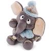 NICI 47272 Peluche 25 cm - Animali di pezza, Bambini e Neonati - Morbido Pupazzo per i Giochi e Le Coccole - Elefanti Giocattolo della Collezione Invernale, Grigio/Celeste, Colore Blu
