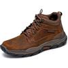Skechers Respected Boswell, Stivali Uomo, Black Leather W Synthetic, 50.5 EU