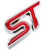 Richard'sJDM 2 adesivi per auto Focus ST Emblem ST Trunk Emblem ST (rosso)