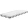 Amazon Basics Materasso Singolo in schiuma di comfort a 7 zone, Medio-rigido (H3), 90 x 200 x 15 cm, Bianco