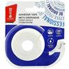 memobe Amex - Nastro adesivo trasparente multiuso - Scuola Ufficio Lavoro - Pellicola adesiva resistente - Pellicola adesiva trasparente con adesivo acrilico - Rotoli adesivi multiuso - 18 mm x 20 m