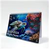 Exacompta - Ref GS045Z - Calendario da tavolo da settembre 2023 - ottobre 2024, calendario mensile con tartaruga marina, mese per pagina, incluse festività del Regno Unito, 210 mm x 150 mm, si trova