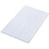 Decomira Tappeto Bagno Antiscivolo in Ciniglia | Tappetino bagno super assorbente, lavabile in lavatrice | Per il bagno, la doccia, la vasca da bagno o come tappetino WC | Bianco - 40x60 cm