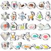 Joyoldelf Stampi Biscotti con Animali - 40 Pcs Forme Biscotti in Acciaio Inox, Cuore Formine Biscotti Bambini, Stampo per Dolci, DIY Biscotti Stampini Natalizi, Adatto per Pasticceria, Pasta, Cookie