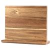 Hanseküche ceppo portacoltelli magnetico in legno di acacia - portacoltelli bifacciale senza coltelli con magnete in legno portacoltelli su entrambi i lati (base in legno)