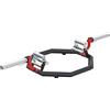 GORILLA SPORTS® Trap Bar - Olimpico 50mm, 340kg Capacità, con 2 Collari a Molla, Zigrinata, in Acciaio Cromato - Hex Bar, Barra, Bilanciere Esagonale, Deadlift, per Shrug, Squat, Sollevamento Pesi
