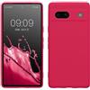 kwmobile Custodia Compatibile con Google Pixel 7a Cover - Back Case per Smartphone in Silicone TPU - Protezione Gommata - rosa shocking