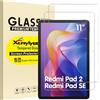 XunyLyee 2 pezzi, Pellicola per Xiaomi Redmi Pad 2 11 Pollici/Redmi Pad SE 2023 Protettiva Vetro Temperato