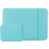 RAINYEAR make life easier RAINYEAR Custodia per laptop da 15 pollici con tasca e sacchetto porta accessori, compatibile con MacBook Pro da 15,4 pollici (modelli A1938, A1707, A1990) e Chromebook da 15 pollici, Blu