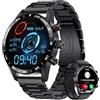 FOXBOX Smartwatch Uomo con Chiamate Bluetooth, 1,32'' Schermo Orologio Fitness con Contapassi Monitoraggio del Sonno, Cardiofrequenzimetro SpO2, Resistente IP68 Smart Watch per Android iOS