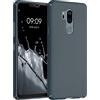 kwmobile Custodia Compatibile con LG G7 ThinQ/Fit/One Cover - Back Case per Smartphone in Silicone TPU - Protezione Gommata - ardesia scuro