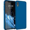kwmobile Custodia Compatibile con Apple iPhone XR Cover - Back Case per Smartphone in Silicone TPU - Protezione Gommata - blue reef