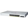 Cisco Switch intelligente Business CBS220-24P-4G | GE a 24 porte | PoE | SFP 4x1G | Garanzia hardware limitata di 3 anni (CBS220-24P-4G-UK)