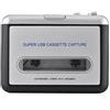 Ymiko Lettore di Cassette USB Cassette Tape to PC Convertitore di CD Switcher MP3 Cattura o Lettore Musicale con Cuffie