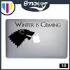 Stick-up Adesivo Games of thrones - Stark Winter is Coming - computer portatile macbook decalcomania