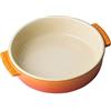 Le Creuset Pirofila per aperitivo in gres vetrificato, Rotonda, 450 ml, diameter 14 cm, Arancio, 72102140900001