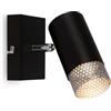 BRILONER - Lampada da lettura, Lampada da parete interna, Lampada, Griglia paralume, Lampada da parete interna, Girevole, Lampada da soggiorno, Nero cromo