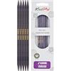 KnitPro J'Adore Cubics Ferri da Maglia a Doppia Punta Set da 5 - Spilli in Legno per Calzini Cappelli Guanti Corti per Maglia Rotondi - 15 cm x 6,00 mm